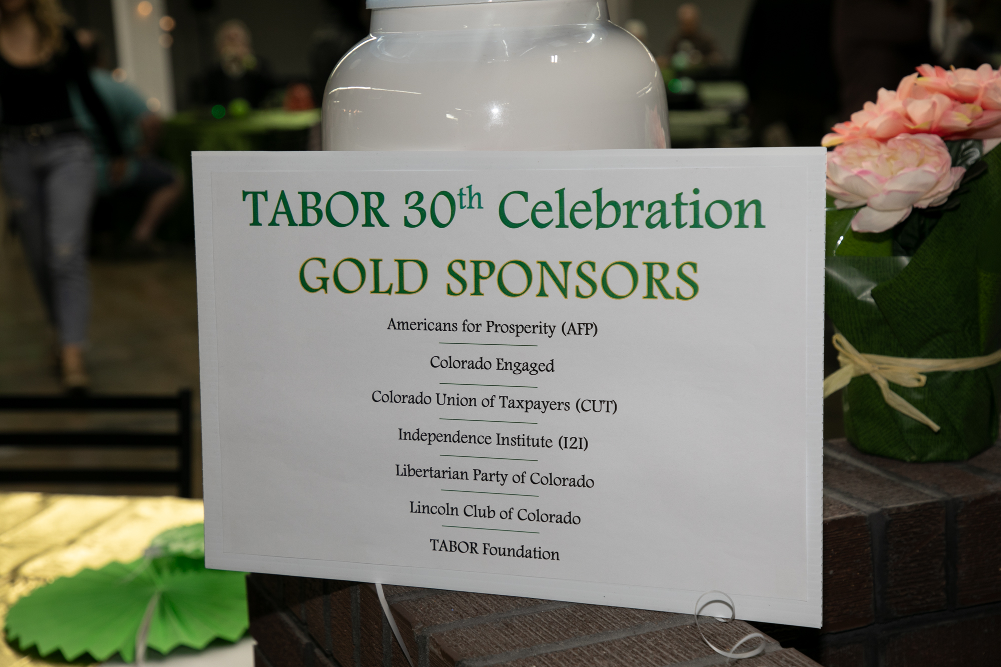 TABOR 30th Celebration With Hundreds Of Coloradoans Celebrating The 8.